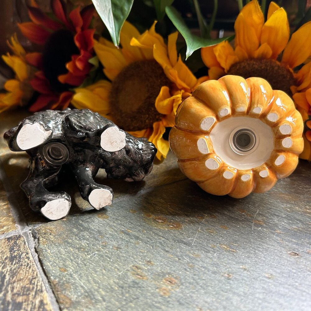 Fitz and Floyd “Halloween Harvest” Collection Salt and Pepper Shakers (68/530) - Picture 10 of 13